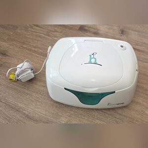 Hiccapop Baby Wipe Warmer and Wet Wipes Dispenser with Changing Light, White